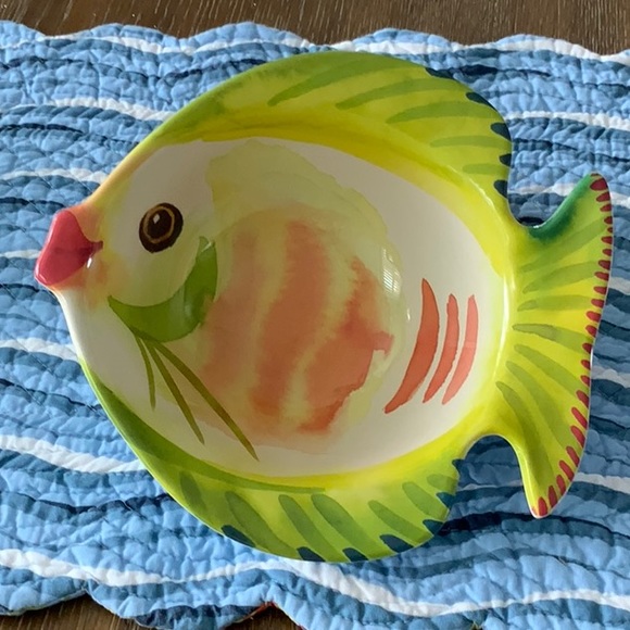 Other - Coastal Pier One Melamine Fish Bowl